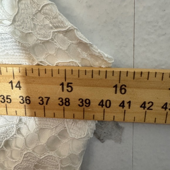 Altar'd State Cottagecore White Lace Sleeveless Fit & Flare Dress Sz M‎ Bridal - Picture 15 of 16